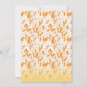 Faire-part Motif textile avec orange et gol vibrants