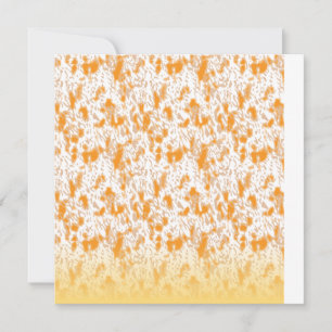 Faire-part Motif textile avec orange et gol vibrants