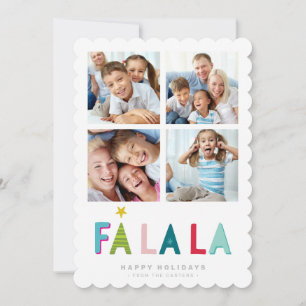 Faire-part MULTI FAMILLE PHOTO lumineux coloré dabs fa la