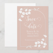 Naturel Chic Wedding Enregistrer la date