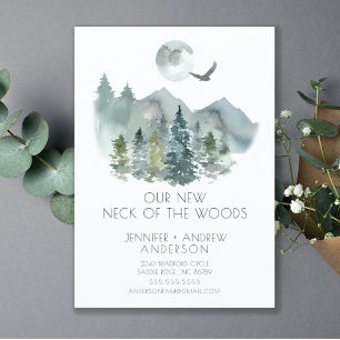 Faire-part Neck of the Woods Modern Moving Announcement