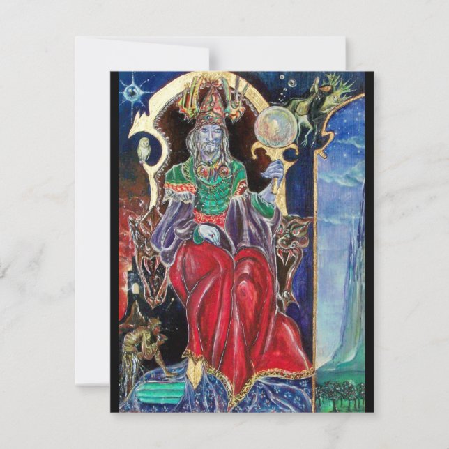 Faire-part NEUROMANCER, bleu rouge noir (Devant)