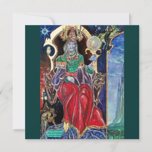 Faire-part NEUROMANCER, bleu rouge vert (Devant)