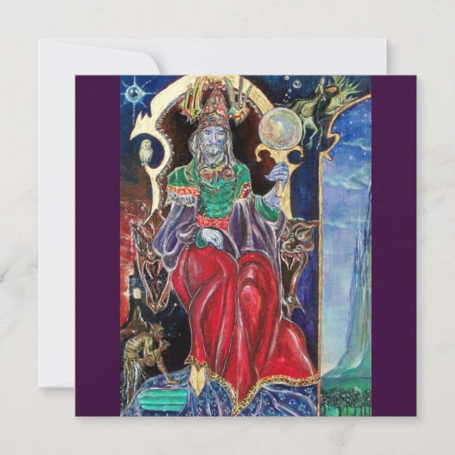 Faire-part NEUROMANCER, rouge bleu violet (Devant)