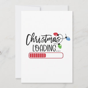 Faire-part Noël Chargement des lumières de Noël