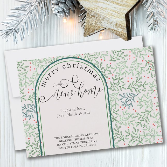 Faire-part Noël de la Nouvelle Maison Végétation d'hiver Démé (Créateur téléchargé)