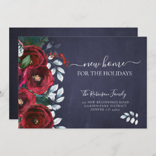 Faire-part Noël nouvelle maison pour les vacances déménager