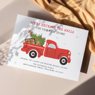 Faire-part Noël Vacances Famille Déménagement