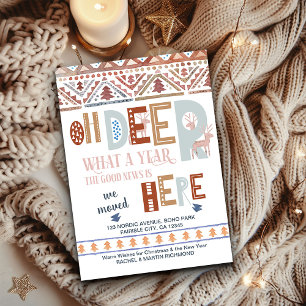 Faire-part Nordique Fairisle et la typographie amusante Holid