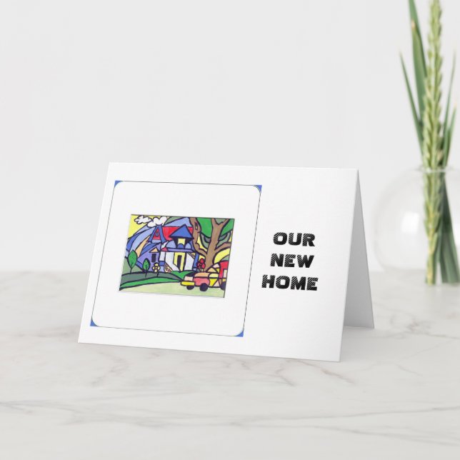 FAIRE-PART NOTRE NOUVELLE MAISON (Devant)
