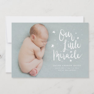 Faire-part Notre petite naissance miracle