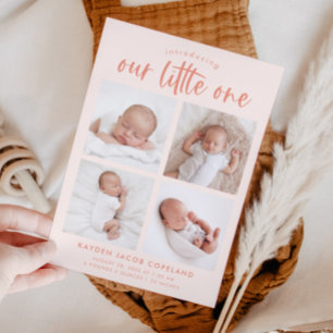 Faire-part Notre Petite Pêche Multiphoto Naissance