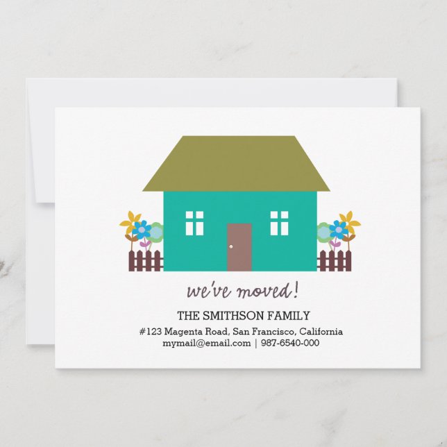 Faire-part nous avons déménagé (Devant)