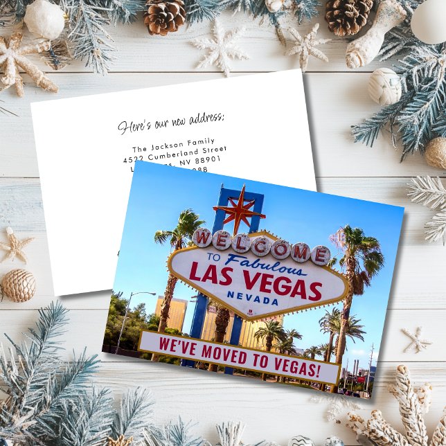 Faire-part Nous avons déménagé à Las Vegas Nouvelle maison (We Moved to Las Vegas New Home Announcement)