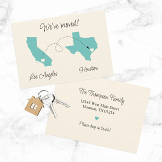 Faire-part Nous avons déménagé ! Annonce État par État