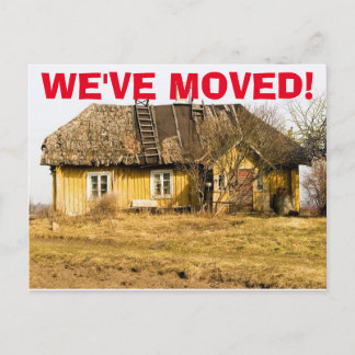Faire-part Nous Avons Déménagé Carte Postale de Changement d'
