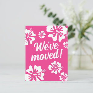 Faire-part Nous avons déménagé carte postale de déménagement