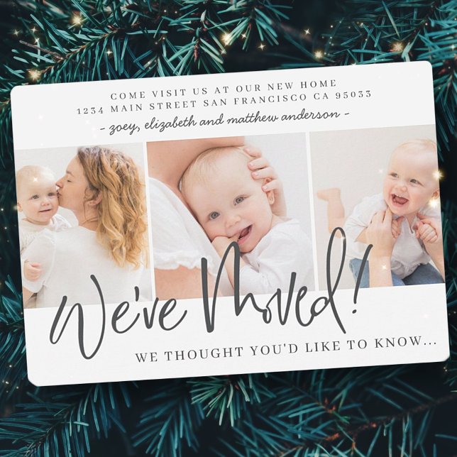 Faire-part Nous avons déménagé Photo moderne Nouvelle Maison (Créateur téléchargé)