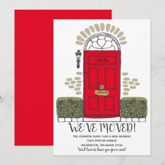 Faire-part Nous avons déménagé - Porte fantaisiste - Annonce