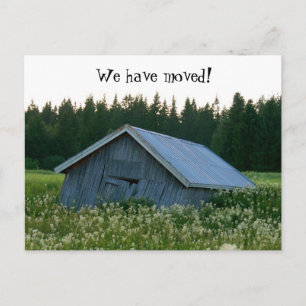 Faire-part Nous avons déplacé la carte postale