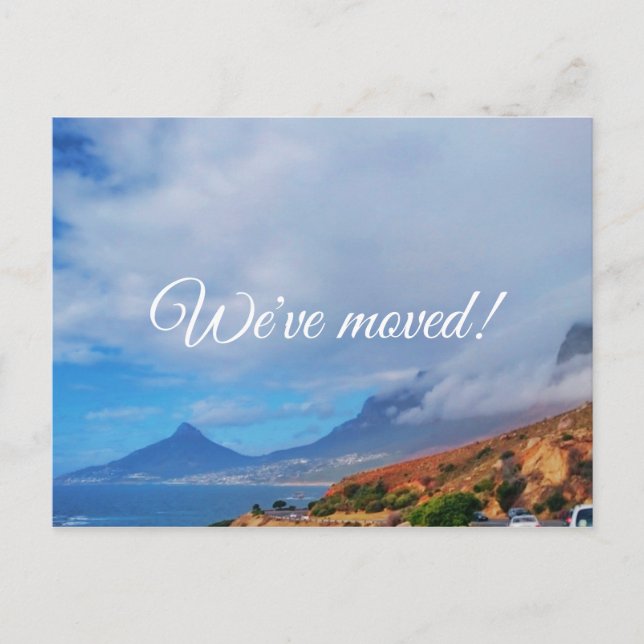 Faire-part Nous avons déplacé la carte postale de la vue de L (Devant)