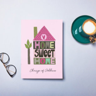 Faire-part Nous avons déplacé le changement d'adresse en lett