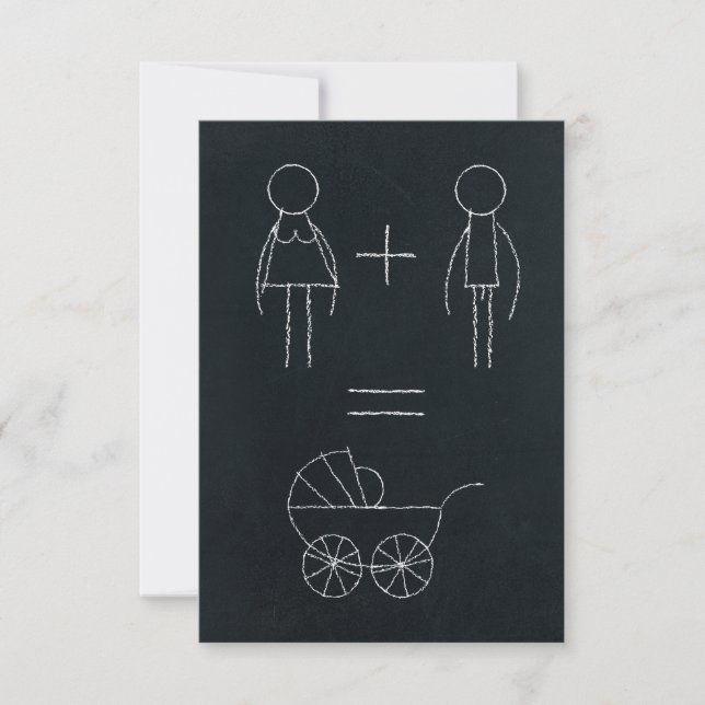 Faire-part Nous avons un bébé (Devant)