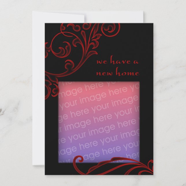 Faire-part nous avons une nouvelle maison : (Devant)