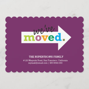 Faire-part nous nous sommes déplacés