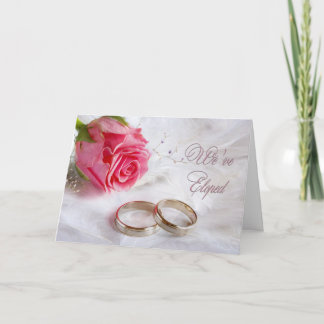 Faire-part Nous nous sommes enfuis pour se marier fugue de