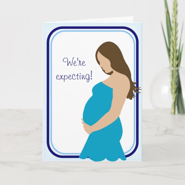 Faire-part Nous prévoyons ! Ventre enceinte (Devant)