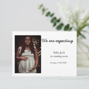 Faire-part nous sommes enceinte ajouter nom bébé date grosses
