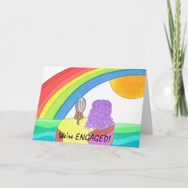 Faire-part Nous sommes ENGAGÉS ! (Devant)