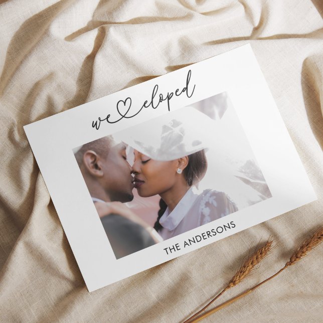 Faire-part Nous sommes partis Annonce de fuite avec code QR (Créateur téléchargé)