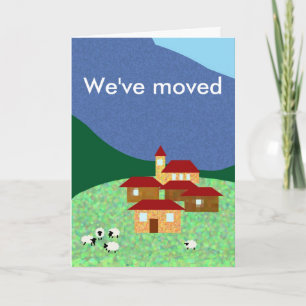 Faire-part Nous sommes passés à des pâturages plus verts