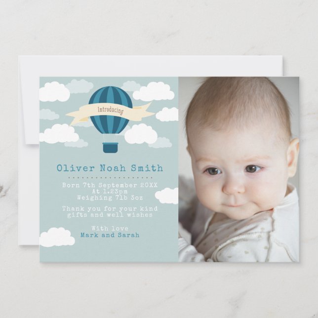 Faire-part Nouveau bébé faire-part/carte de remerciements (Devant)