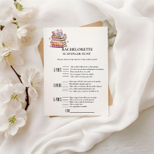 Faire-part Nouveau chapitre Livre bachelorette jeu de chasse
