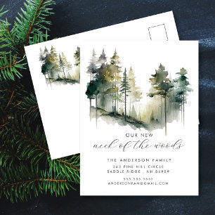 Faire-part Nouveau cou de la forêt Nouvelle carte postale d'a