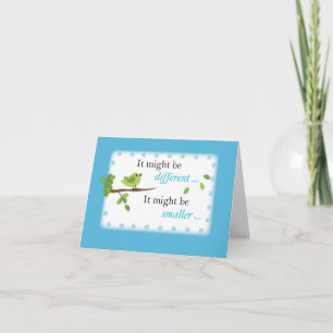 Faire-part Nouveau foyer, oiseau différent et plus petit