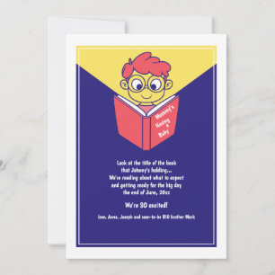 Faire-part Nouveau Livre pour Bébé Annonce de Grossesse