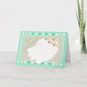 Faire-part Nouveaux quadruplés de bébé