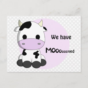 Faire-part Nouvelle adresse - carte postale de notification d