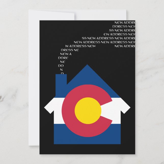 Faire-part nouvelle adresse colorado (Devant)