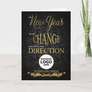 Faire-part Nouvelle année Nouvelle direction Business ROUND L