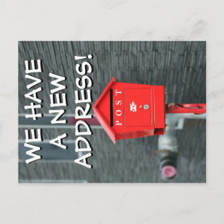 Faire-part Nouvelle Carte Postale de Changement d'Adresse