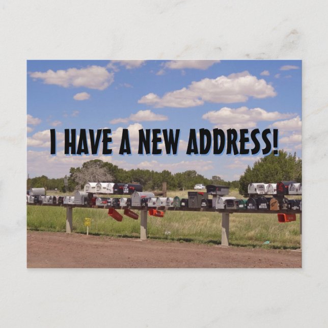 Faire-part Nouvelle Carte Postale de Changement d'Adresse (Devant)
