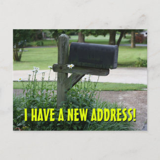 Faire-part Nouvelle Carte Postale de Changement d'Adresse
