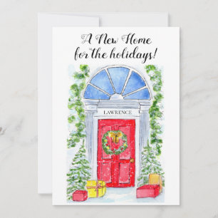 Faire-part Nouvelle maison pour l'annonce des Fêtes