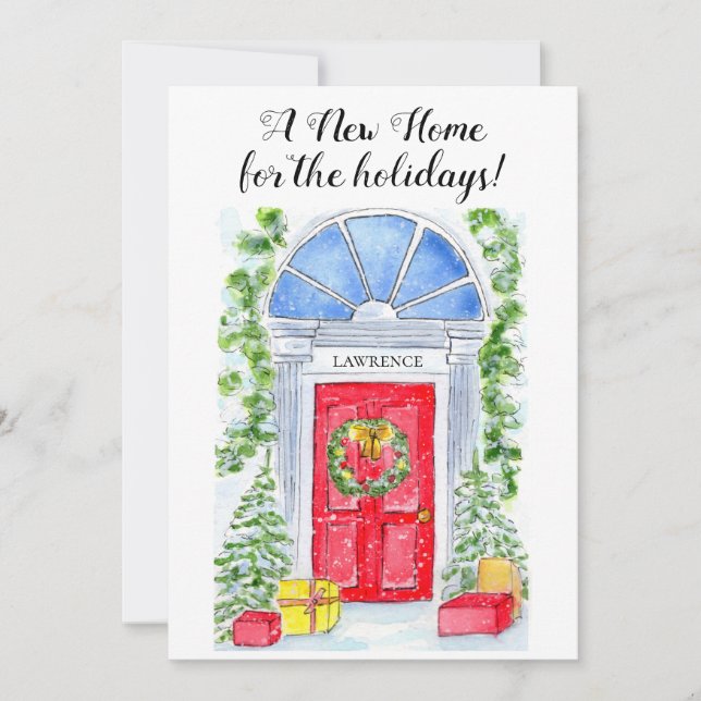 Faire-part Nouvelle maison pour les fêtes (Devant)