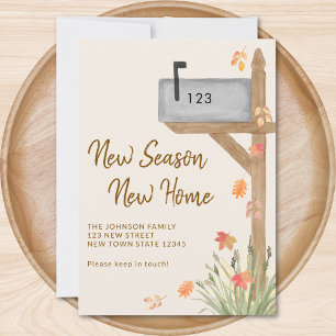 Faire-part Nouvelle saison Nouvelle maison Automne Automne Bo